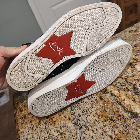 Stylish Ash Krush Black Snakeskin Crocodile Style Studded Sneakers Sz 38 US 7.5 - Picture 9 of 13